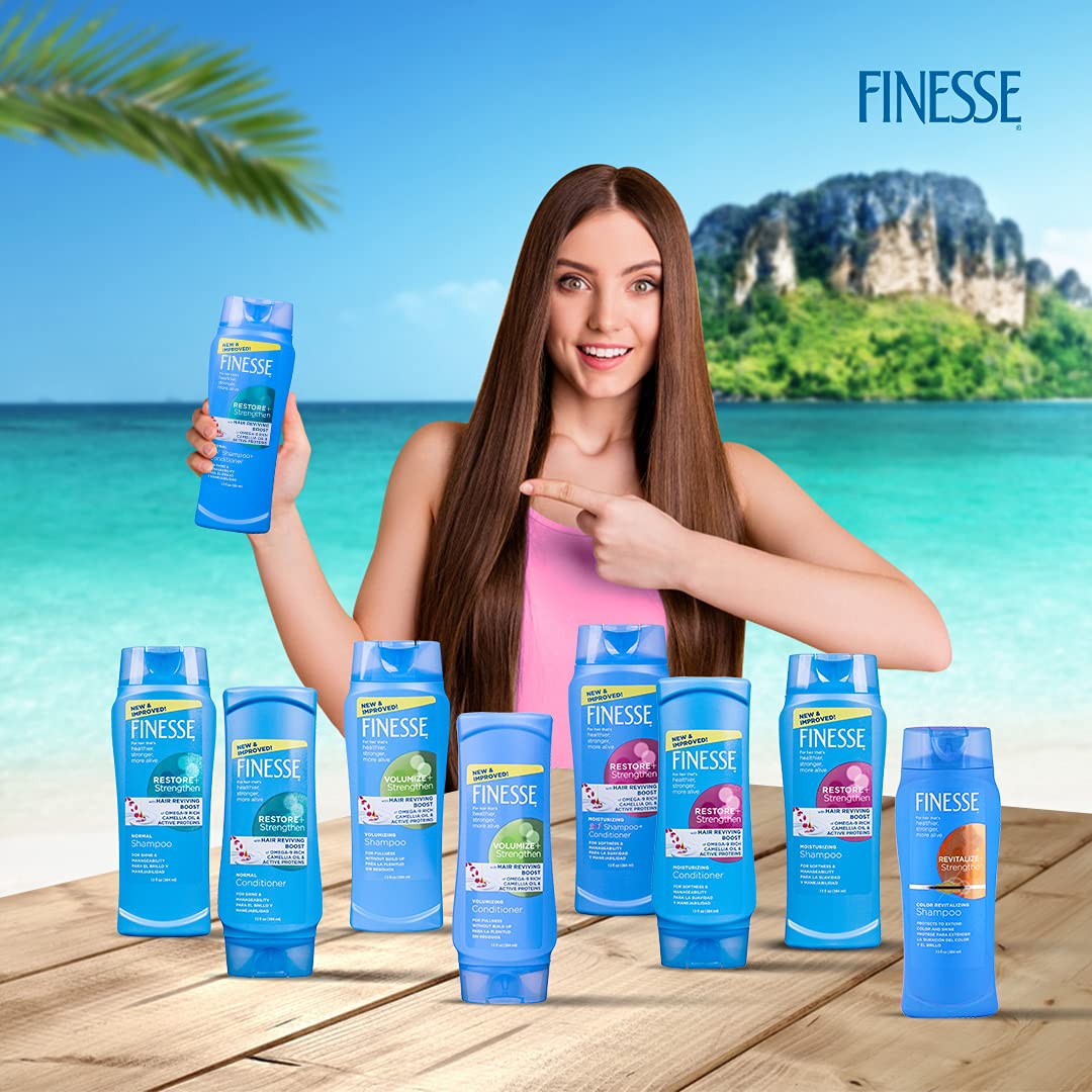 Finesse 2 in1 Restore & Strengthen Shampoo & Conditioner 13oz - 06799050143 Pie's Variety Store