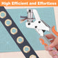 ZAPSIFOU Grommet Tool Kit with 200 Sets 3/8 Inch 10mm Grommets, Heavy Duty Grommet Kit, Grommets Pucher with Hole Punch and Eyelets, Eyelet Pliers Kit for Tarp, Fabric, Banner, Canvas, Leather ZAPSIFOU
