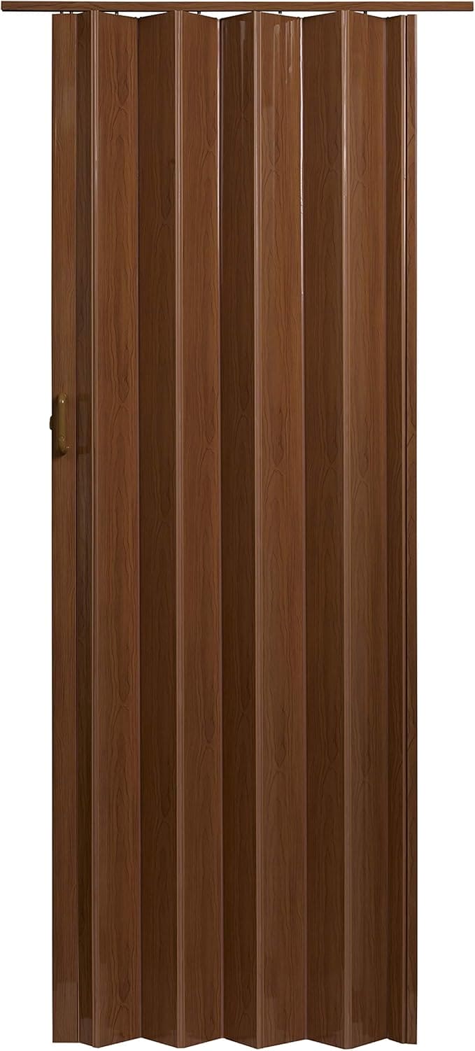 Mega Luxe PVC Accordion Folding Door, suitable for any room in your home or office, Unique Design Saves Space:- Fits opening of 36-inches wide by 80-inches high Mega