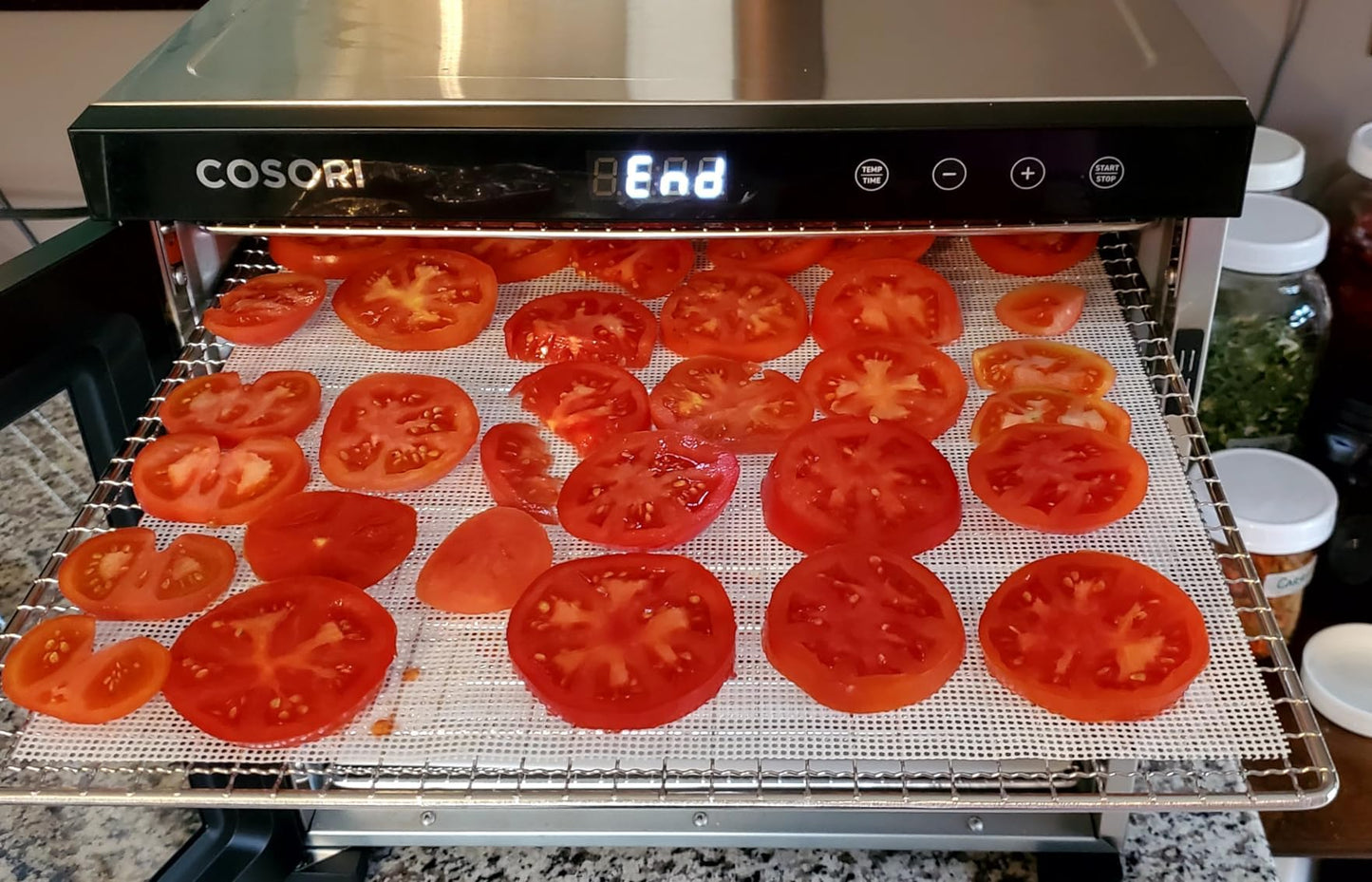 8 Pcs Silicone Dehydrator Sheets, Premium Non Stick Dehydrator Mats, Fruit Dryer Mesh for Food Dehydrator, 14x14 in Yezow