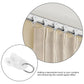 SEWACC 50pcs Curtain Track Rollers Curtain Rail Pulleys Runners Ceiling Curtain Track Hooks White Plastic Drapery Rail Gliders Curtain Rail Accessories SEWACC