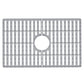 VIGO 24 in. x 15 in. Silicone Kitchen Sink Protective Bottom Grid for Single Bowl 27-in Sink in Gray - VGSG2718 VIGO