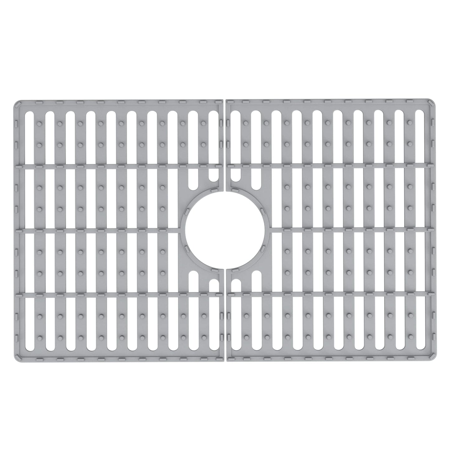 VIGO 24 in. x 15 in. Silicone Kitchen Sink Protective Bottom Grid for Single Bowl 27-in Sink in Gray - VGSG2718 VIGO