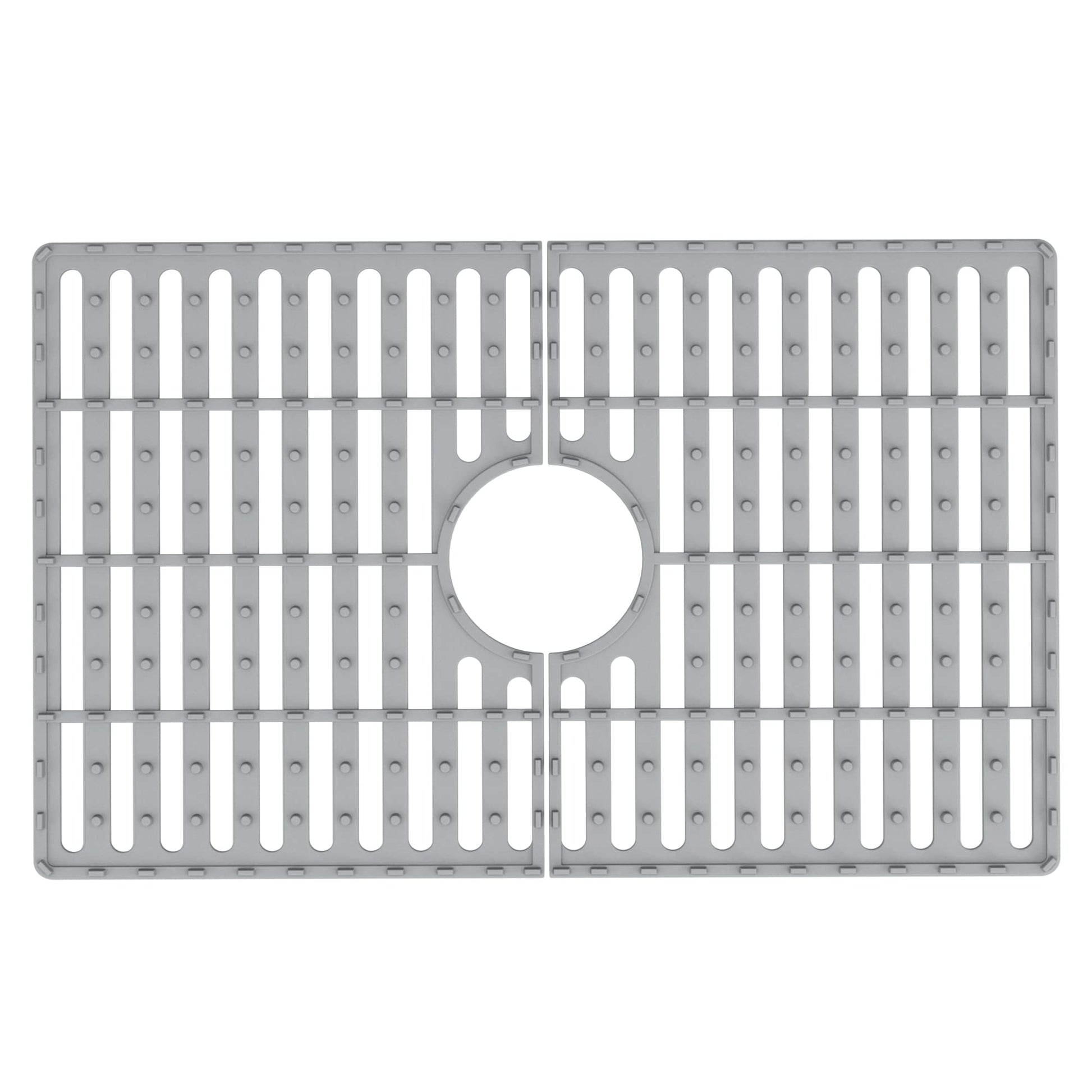 VIGO 24 in. x 15 in. Silicone Kitchen Sink Protective Bottom Grid for Single Bowl 27-in Sink in Gray - VGSG2718 VIGO