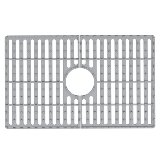 VIGO 24 in. x 15 in. Silicone Kitchen Sink Protective Bottom Grid for Single Bowl 27-in Sink in Gray - VGSG2718 VIGO