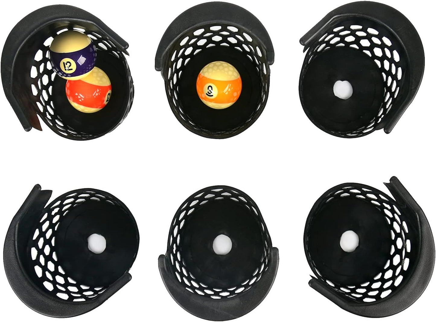 Pool Table Pockets Replacement Pockets for Billiard Table Set of 6 Plastic Web Pockets-B09F3GF52N ebuystt