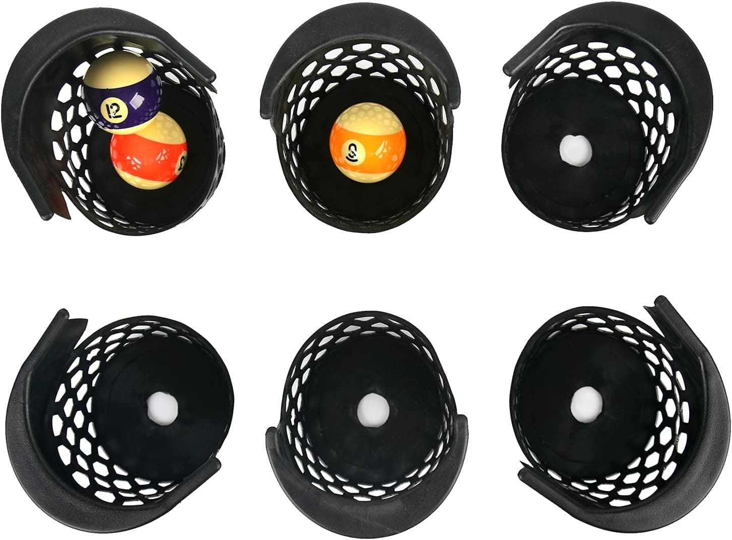 Pool Table Pockets Replacement Pockets for Billiard Table Set of 6 Plastic Web Pockets-B09F3GF52N ebuystt