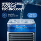 Arctic Air Pure Chill 2.0 Evaporative Air Cooler by Ontel - Powerful, Quiet, Lightweight and Portable Space Cooler with Hydro-Chill Technology For Bedroom, Office, Living Room & More,Blue Arctic Air