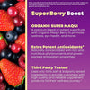 Organic Super Maqui Berry Capsules - Superfood Powder - Elderberry Extract, Cranberry, Pomegranate, Acai - Dry Eye & Tear Support, Gut Health, Skin - 60 Vegan Capsules, Non GMO, Gluten Free Supplement