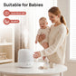 Clarston 2L Cool Mist Humidifier for Bedroom with 360° Adjustable Nozzle, High and Low Mist Levels, Ultra-Low Noise, Light-Off, No BPA, Auto Shut Off, Ideal Baby Humidifier with Easy Top Filling CLARSTON