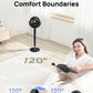 DREO Fan for Bedroom, 120° Oscillating Standing Fan, Quiet Floor Fan with DC Motor, Pedestal Fan for Room, 9 Speeds, 4 modes, 120° Manual Vertical, 37-42" Adjustable Height, 9H Timer, Dark Gray DREO