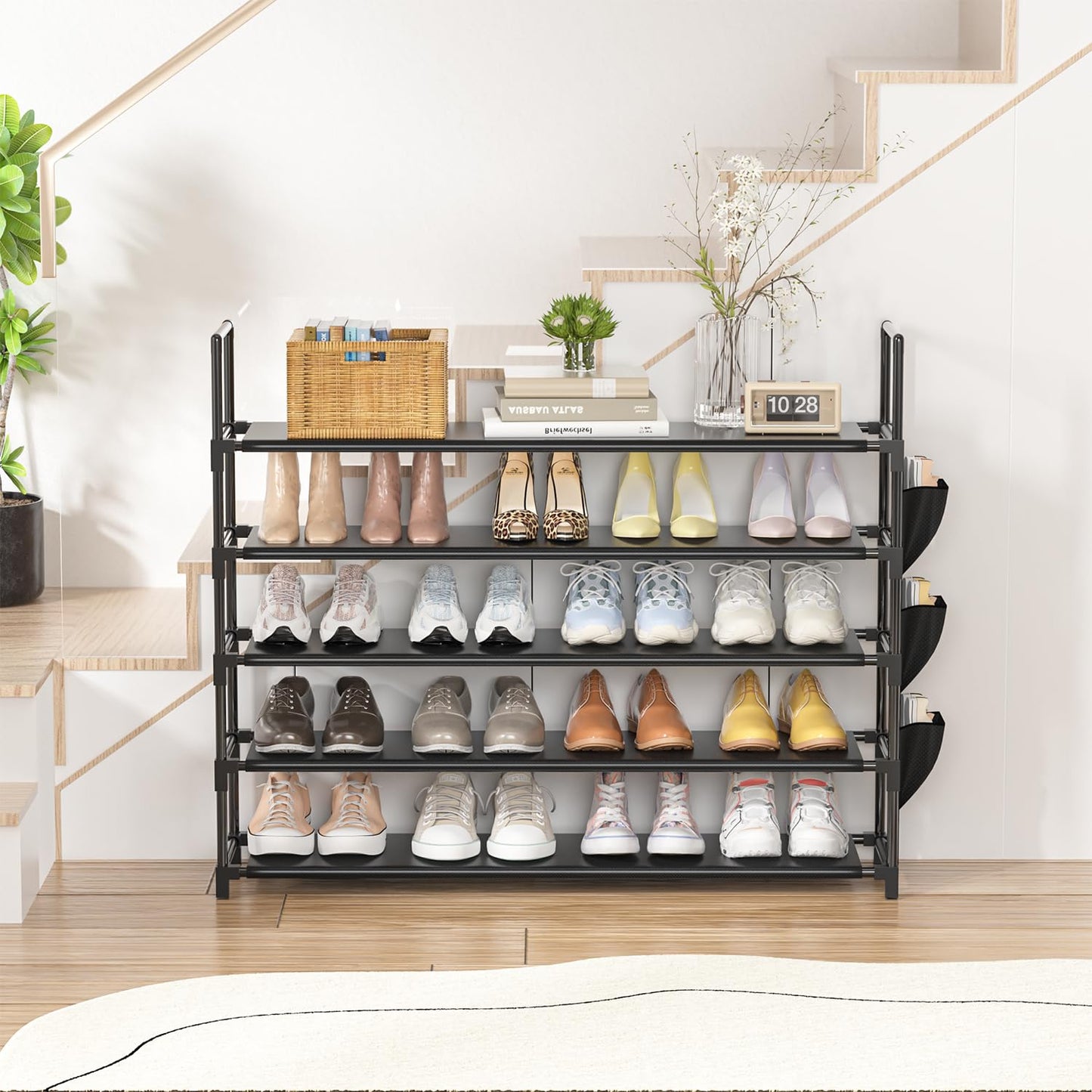 OYREL Shoe Rack 5 Tier 20-25 Storage Capacity Shoes Organizer OYREL