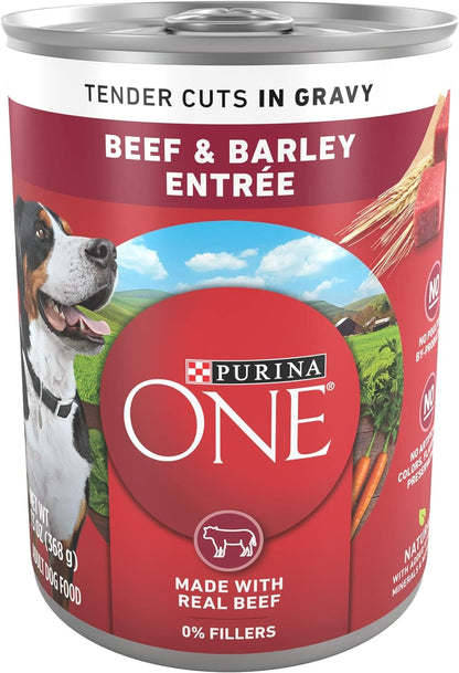 Purina ONE Beef And Barley Entrée, Tender Cuts In Gravy (13oz) - 01780014309 Pie's Variety Store