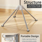 VewePata Foldable Clothes Drying Rack - 2 Tier Laundry Drying Rack, Portable Clothing Rack with Rotating Clothes Rail with 24 Clips and 3 Rotatable Arms, Suitable for Flats and Small Rooms VewePata