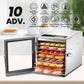 Cercker Food-Dehydrator Machine 8 Stainless Steel Trays, 500W Jerky Dehydrator for Meat, 190ºF Mushroom Dryer, 24H Timer Fruits Dryer for Herbs, Veggies, Yogurt & Dog Treats Cercker