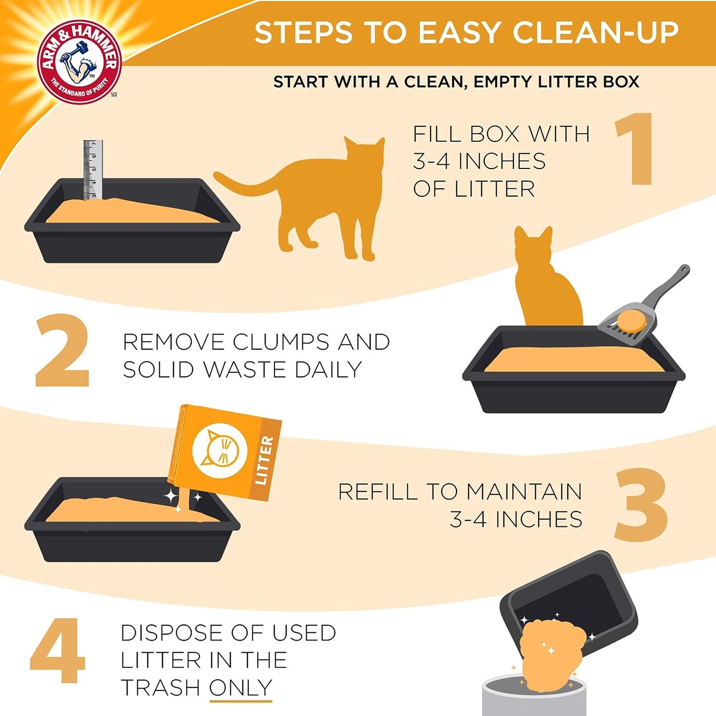 ARM & HAMMER CAT LITTER DOUBLE DUTY CLUMP 14LBS - ANHCLDDC14 Pie's Variety Store