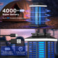 Bug Zapper Outdoor, Mosquito Zapper 2 in 1 Portable & Rechargeable Bug Zapper Outdoor with 4000mAh Battery & LED Night Light, 4000V Electric Fly Zapper for Outside,Patio,Backyard,Garden KOOSA