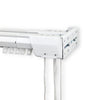 Heavy Duty Double Traverse Rod Center Open 120-240 inch White