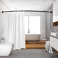 Chrsouly Curved Shower Curtain Rod, Heavy Duty, Adjustable 42-72 inch Chrsouly