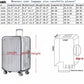 JenKin Luggage Protector Suitcase Cover PVC Waterproof Travel Suitcase Fits Most 20" to 30" (20" (13.8" L x 9.1" W x 20.9" H)) JenKin