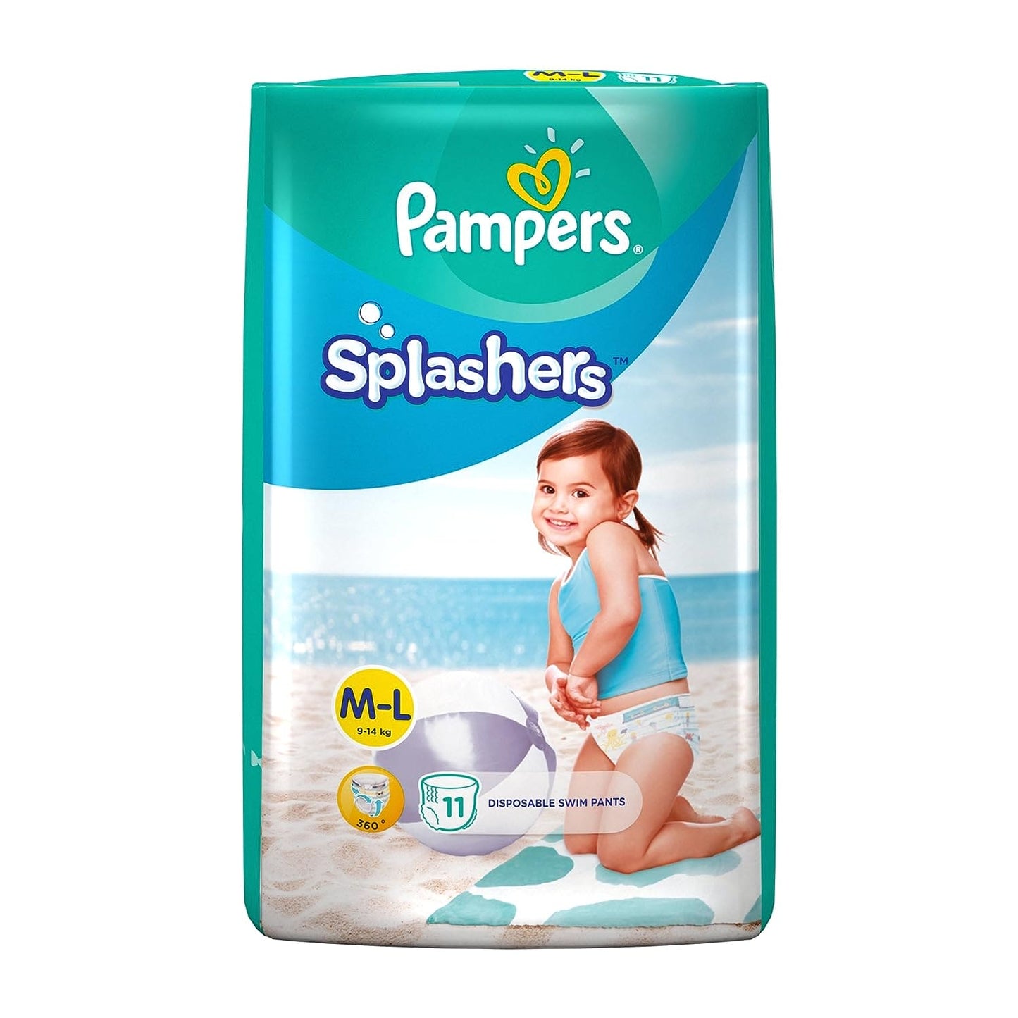 PAMPERS DIAPER SPLASHERS M 11CT - PDSM11CT Pie's Variety Store
