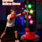 HopeRock Punching Bag for Kids, Boxing Set with Scoring, Light, Music, 4 Game Modes, Inflatable Boxing Bag with Gloves, Birthday Gifts Toys for 4-8-12 Years Old Boys (Patent Pending) HopeRock