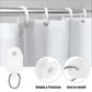SEWACC 50pcs Curtain Track Rollers Curtain Rail Pulleys Runners Ceiling Curtain Track Hooks White Plastic Drapery Rail Gliders Curtain Rail Accessories SEWACC