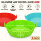 Buauty 3 Pack Air Fryer Silicone Liners 8inch Air Fryer Silicone Pot Reusable Food Grade Silicone Airfryer Liners Baking Tray Basket Accessories Replacement of Flammable Disposable Parchment Paper ebuys