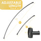 Chrsouly Curved Shower Curtain Rod, Heavy Duty, Adjustable 42-72 inch Chrsouly