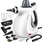 Pressurized Handheld Multi-Surface Natural Steam Cleaner with 12 pcs Accessories, Multi-Purpose Steamer for Home Use, Steamer for Cleaning Floor, Upholstery, Grout and Car (Grey) Phueut