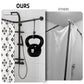 L Shaped Shower Curtain Rod, (44.1"-54.3"x44.1"-54.3") Adjustable Curved Shower Rod, 90 Degree Corner Shower Rods for Bathroom Bathtub Clothing Store Locker, locker rooms, fitting rooms, Black TwinkleTool