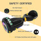 SIMATE Hoverboard, Bluetooth All Terrain Hover Boards with LED Lights and APP Control, Gifts for Kids Adults Girls Boys, for All Ages SIMATE