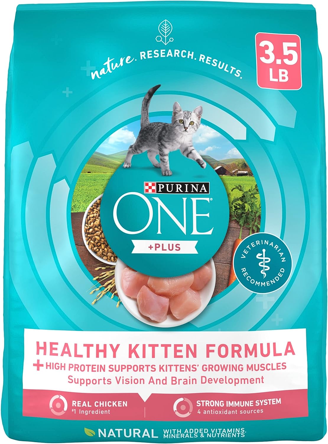 Purina ONE Healthy Kitten Dry Cat Food 3.5lb 01780035088 ebuystt