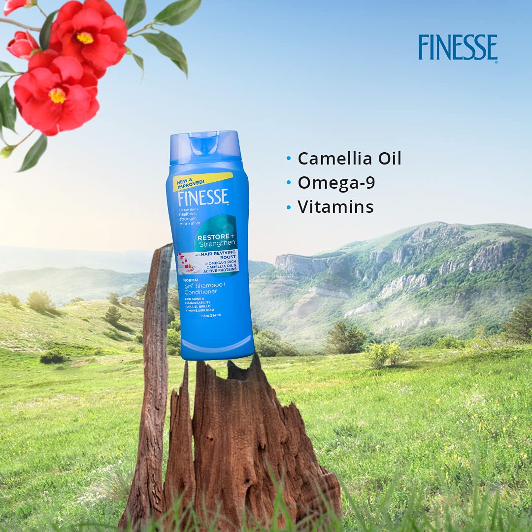 Finesse 2 in1 Restore & Strengthen Shampoo & Conditioner 13oz - 06799050143 Pie's Variety Store