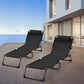 Suzile 2 Pack Folding Chaise Lounge Chairs Outdoor Sun Tanning Chair for Outside Foldable Beach Chair with Pillow 5 Position Reclining Back Breathable Mesh Pool Chair for Beach Yard Lawn Patio(Black) ebuys