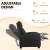 Yaheetech Recliner Chair PU Leather Recliner Sofa Home Theater Seating with Lumbar Support Overstuffed High-Density Sponge Push Back Recliners Armchair for Living Room