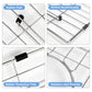 Sanycasa Stainless Steel Kitchen Sink Grid – 24-3/4” x 15-5/8” Sink Protector for Single Bowl Sinks – Rear Drain with Corner Radius 3/8", Durable Sink Grate & Drying Rack for Glassware SANYCASA