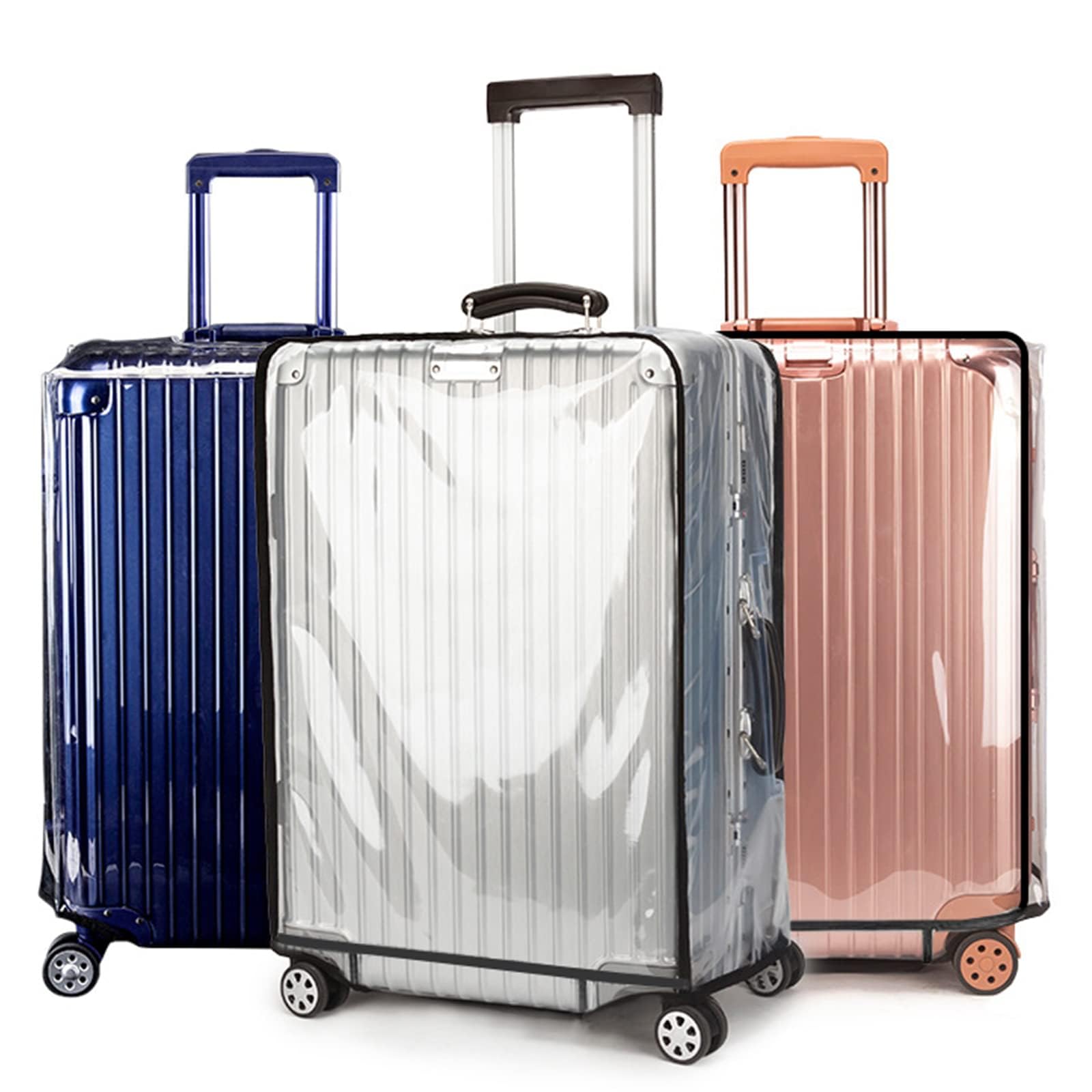 T Tersely Clear PVC Suitcase Cover Protectors 20/24/26/28/30 Inch Suitcase Covers for Luggage - Waterproof Dustproof and Anti-Scratch 20-30 Inch Luggage Cover (20inch) T Tersely