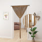 YIIBAII Beaded Curtain Beaded Curtains for Doorways Crystals Suitable for Interior Decoration and Partitions Hippy Closet Curtains (Brown, 39"x79") YIIBAII