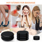 9Pcs Hot Stones Massage Set with Warmer, Professional or Home Spa Massage Hot Stones Kit, 4 Sizes Massage Stone for Full Body Relaxation and Pain Relief Pisleto