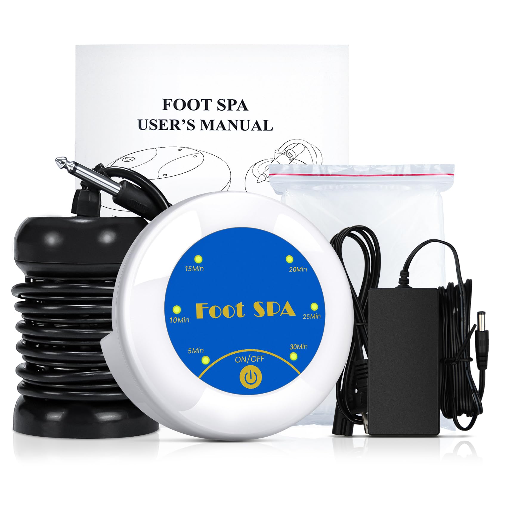 LeCaung Ionic Foot Bath Detox Machine, Portable Ionic Detox Foot Bath Spa Machine Ion Cleanse Controller for Home Travel Holiday Lecaung