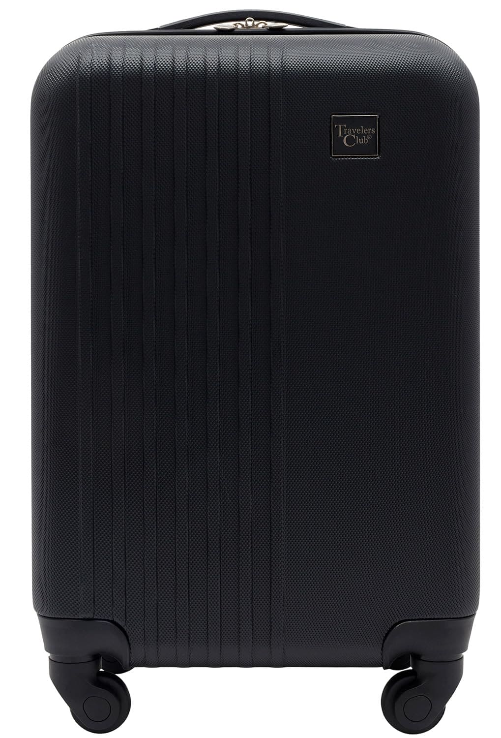 Travelers Club Cosmo Hardside Spinner Luggage, Black, Carry-On 20-Inch Travelers Club