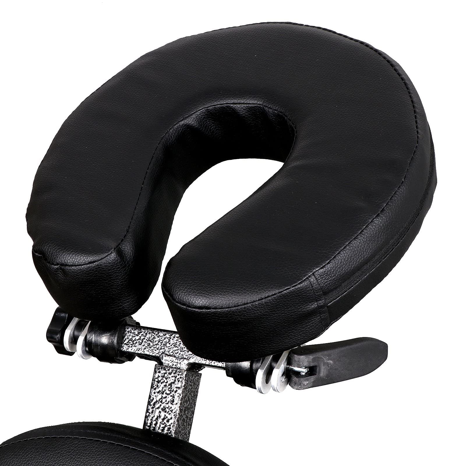 JupiterForce Portable Massage Chair Foldable Lightweight Tattoo Therapy Chair with Adjustable 4 Inches Thick Sponge Face Cradle for Client Spa Salon Massage with Carrying Bag (Black) JupiterForce