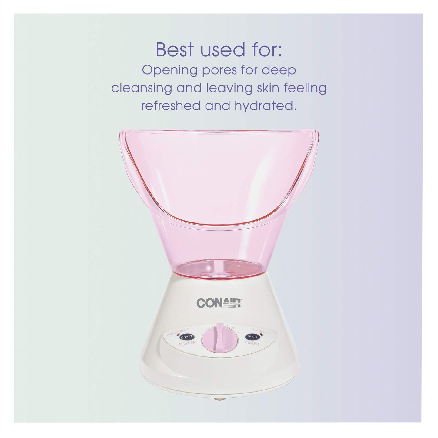 True Glow by Conair Gentle Mist Moisturizing Facial Steamer with Cleansing Brush Conair
