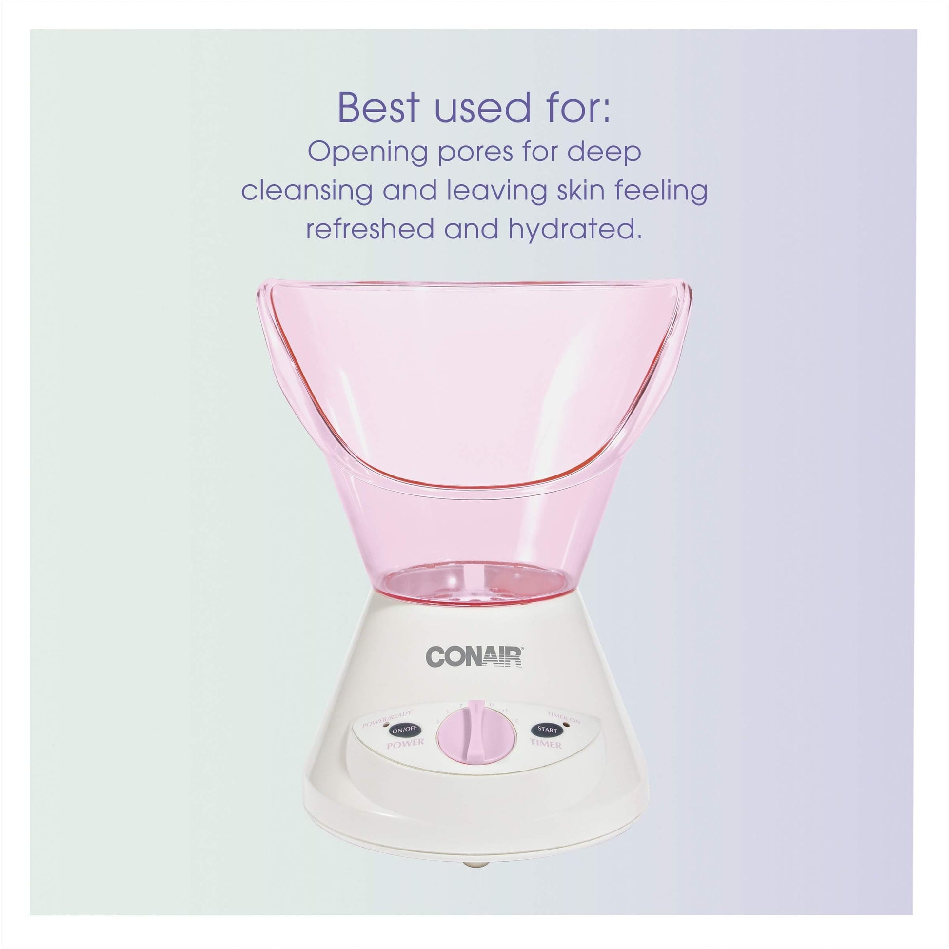 True Glow by Conair Gentle Mist Moisturizing Facial Steamer with Cleansing Brush Conair