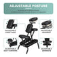 JupiterForce Portable Massage Chair Foldable Lightweight Tattoo Therapy Chair with Adjustable 4 Inches Thick Sponge Face Cradle for Client Spa Salon Massage with Carrying Bag (Black) JupiterForce