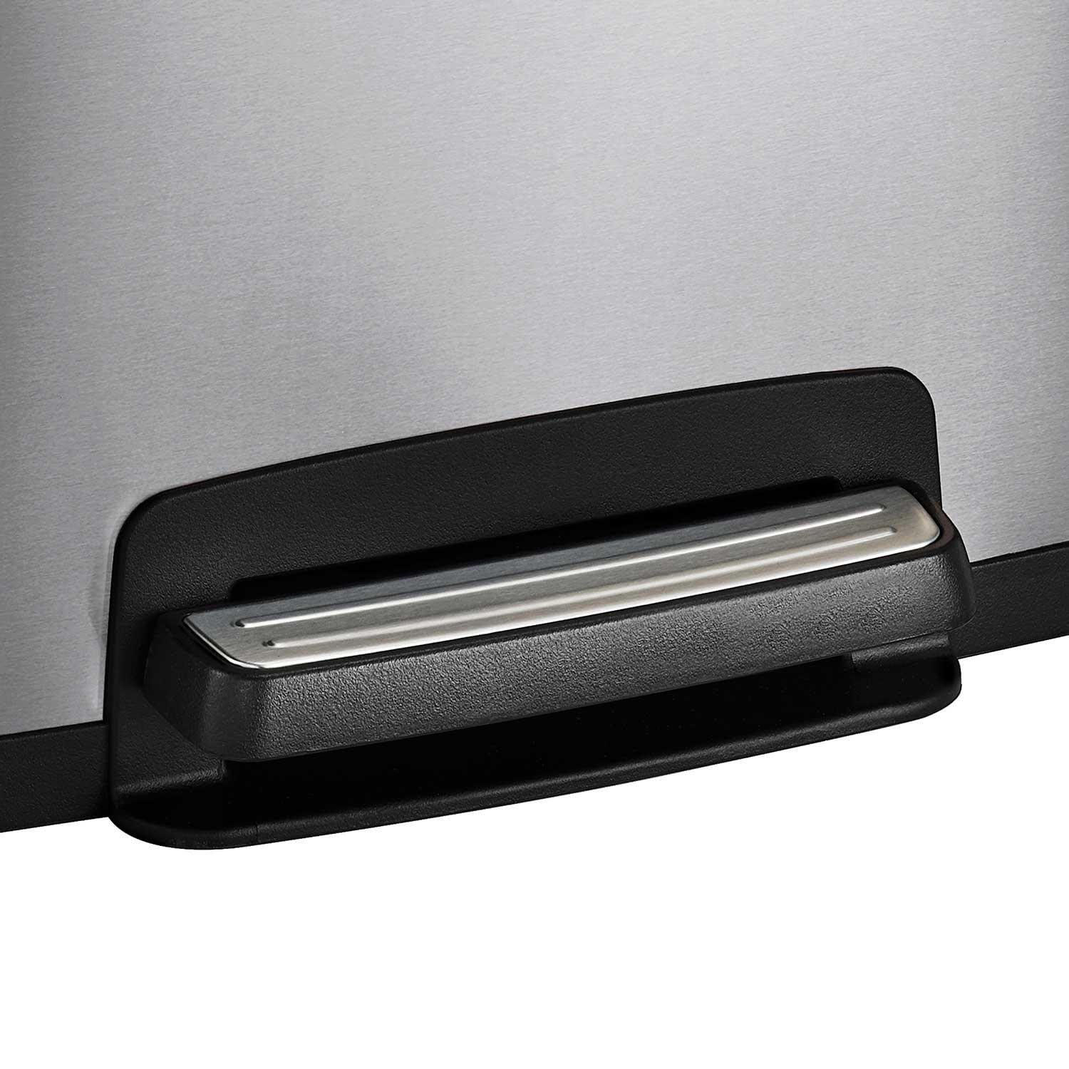 Tramontina 13 Gal Step Trash Can, Stainless Steel Tramontina