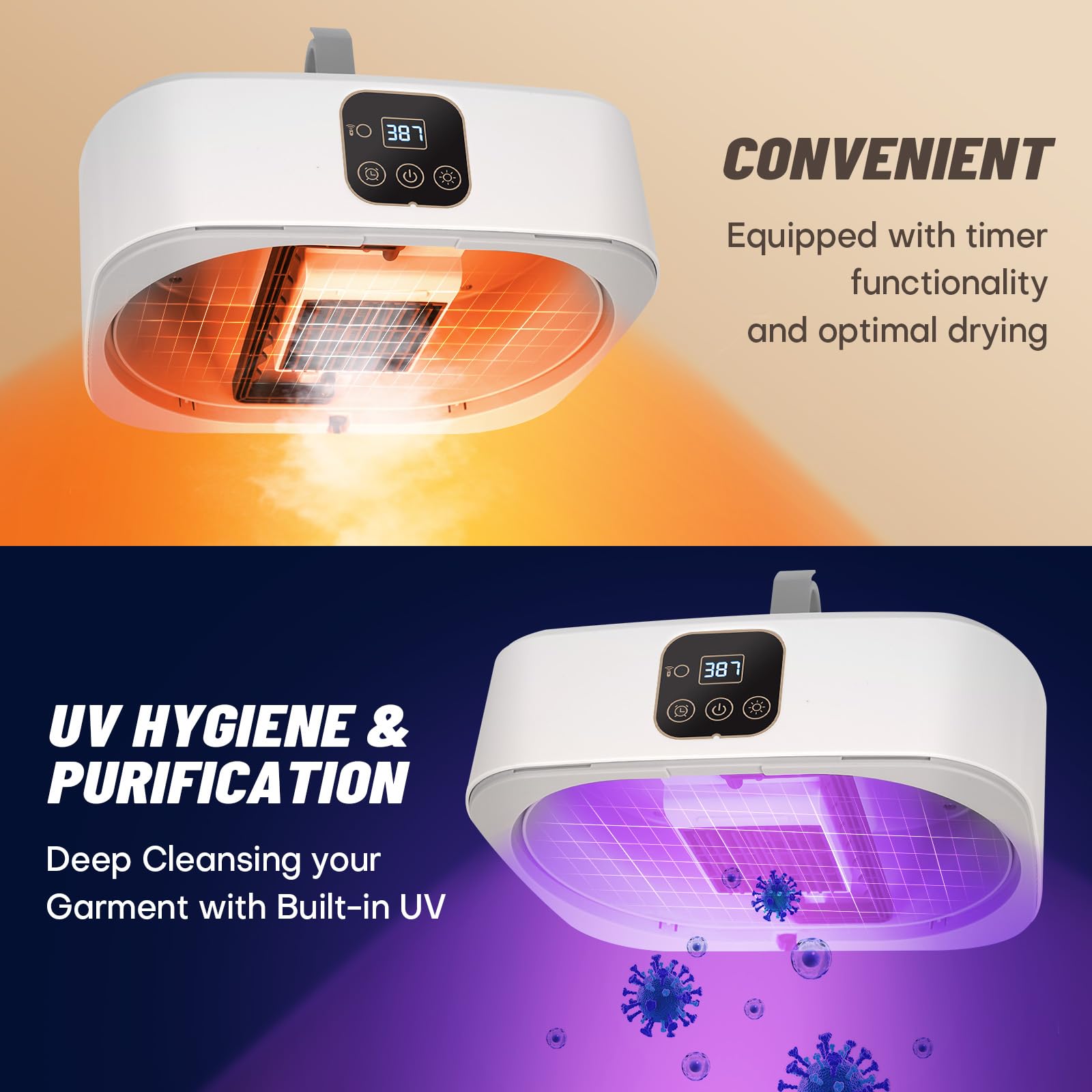 Portable Clothes Dryer，Mini Laundry Dryers with Remote Control, Small Compact Foldable Electric Drying Machine with Dry Bag for Travel,RV, Home,Apartment Rolitwils