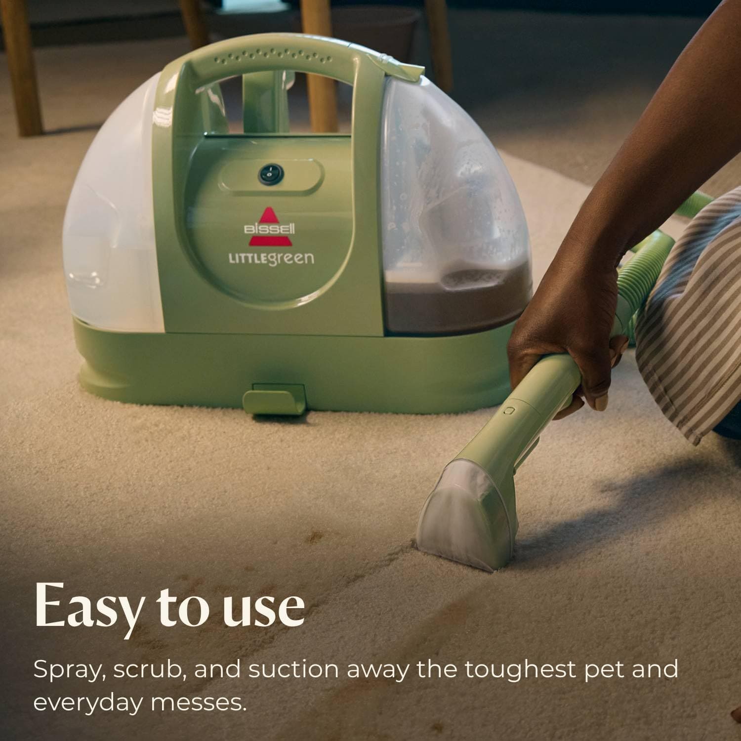 BISSELL Little Green Multi-Purpose Portable Carpet and Upholstery Cleaner, Car and Auto Detailer, with Exclusive Specialty Tools, Green, 1400B EBUYSTT