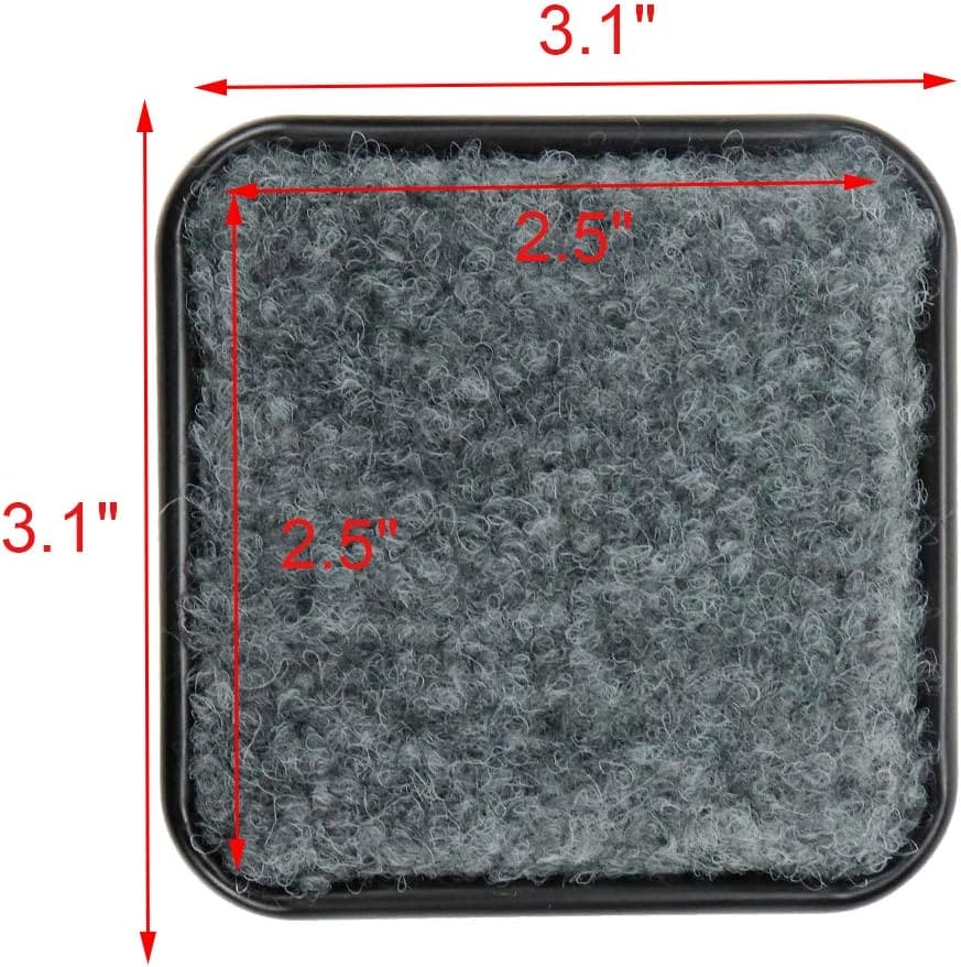 Geesatis 8 Pcs Furniture Sliders Reusable Heavy Moving Pads Sliders for Hardwood Floors, Move Your Furniture Easy, Floor Protector, Square & 3.1 X 3.1 inch-ZY11082668 ebuystt